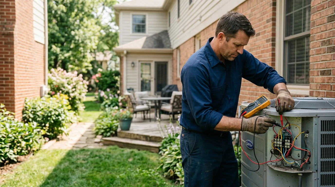 HVAC technician working near Wytheville, VA